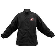 ACI black fleece hoodie with zip 285 g, size 3.5 mm. L - Work Hoodie