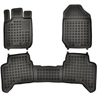 Rezaw-Plast rubber mats black with higher edge Ford Ranger 11- 4dv., set of 3 pcs - Car Mats
