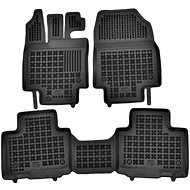 Rezaw-Plast gumové koberečky černé s vyšším okrajem Toyota Highlander (XU70) 21- 5 míst - Car Mats