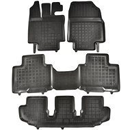 Rezaw-Plast gumové koberečky černé s vyšším okrajem Toyota Highlander (XU70) 21- 7 míst - Car Mats
