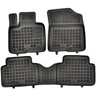 Rezaw-Plast gumové koberečky černé s vyšším okrajem Kia Sorento 6/20- 7 míst, sklopitelná 3.řada, sa - Car Mats