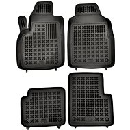 Rezaw-Plast rubber mats black with higher edge Fiat 500, 20- not electric version, set of 4 - Car Mats