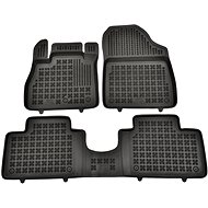 Rezaw-Plast rubber mats black with higher edge Renault Grand Scenic 16-set of 3 - Car Mats