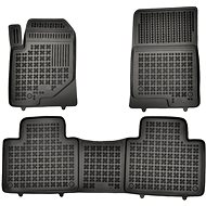 Rezaw-Plast rubber mats black with higher edge SsangYong Rexton 21- set of 3 pieces - Car Mats