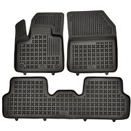 Rezaw-Plast rubber mats black with higher edge DS DS7, 1/18- version without tunnel, set of 3 - Car Mats