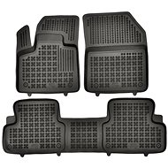 Rezaw-Plast rubber mats black with higher edge DS DS7, 1/18- version with tunnel, set of 3 - Car Mats
