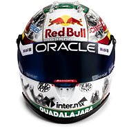 Red Bull 1:2 Checo Perez 250 Races 2023 Mini Helmet - Collector's Set