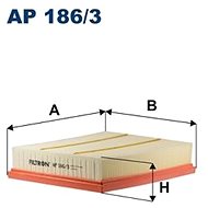FILTRON air filter AP 186/3 - Air Filter