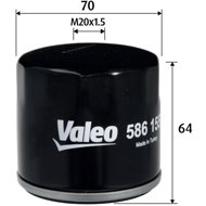 VALEO Oil filter 586155 - Oil Filter