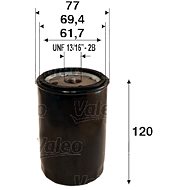 VALEO Oil filter 586099 - Oil Filter
