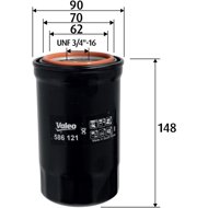 VALEO Oil filter 586121 - Oil Filter