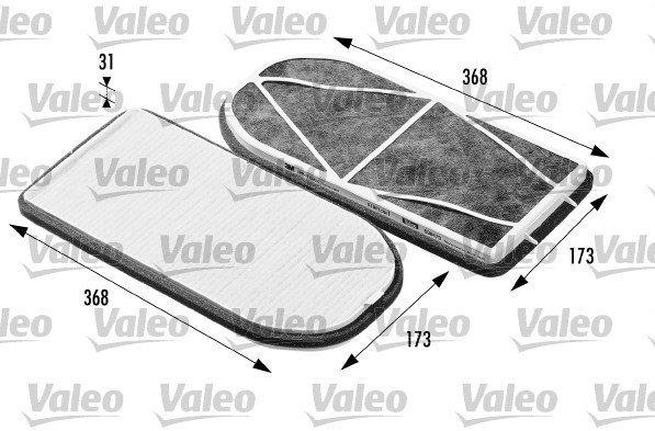 VALEO Filter, interior air 698470 - Cabin Air Filter