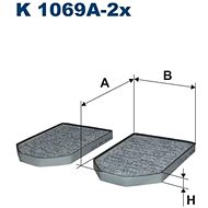 FILTRON Filter, indoor air K 1069A-2x - Cabin Air Filter