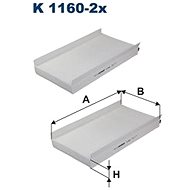 FILTRON Filter, indoor air K 1160-2x - Cabin Air Filter