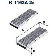 FILTRON Filter, indoor air K 1162A-2x - Cabin Air Filter