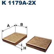 FILTRON Filter, indoor air K 1179A-2x - Cabin Air Filter