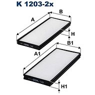 FILTRON Filter, indoor air K 1203-2x - Cabin Air Filter