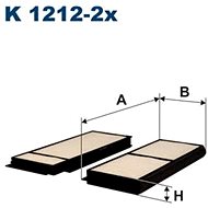 FILTRON Filter, indoor air K 1212-2x - Cabin Air Filter