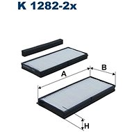 FILTRON Filter, indoor air K 1282-2x - Cabin Air Filter