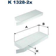 FILTRON Filter, indoor air K 1328-2x - Cabin Air Filter