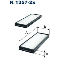 FILTRON Filter, indoor air K 1357-2x - Cabin Air Filter