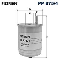 FILTRON fuel filter PP 875/4 - Fuel Filter