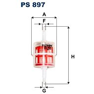 FILTRON Fuel filter PS 897 - Fuel Filter