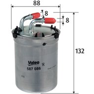 VALEO Fuel filter 587086 - Fuel Filter