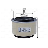 VALEO Fuel filter 587180 - Fuel Filter