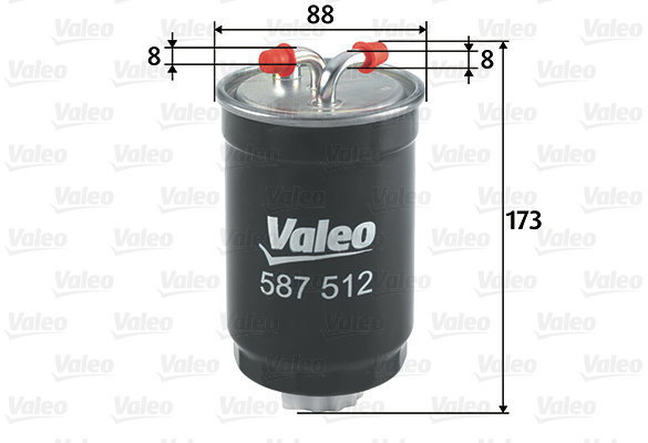 VALEO Fuel filter 587512 - Fuel Filter