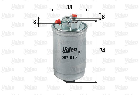 VALEO Fuel filter 587516 - Fuel Filter