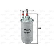VALEO Fuel filter 587522 - Fuel Filter