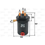 VALEO Fuel filter 587556 - Fuel Filter