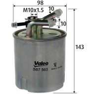 VALEO Fuel filter 587563 - Fuel Filter