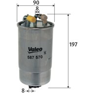 VALEO Fuel filter 587570 - Fuel Filter