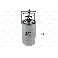 VALEO Fuel filter 587746 - Fuel Filter