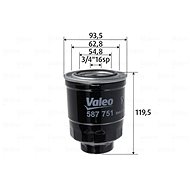 VALEO Fuel filter 587751 - Fuel Filter
