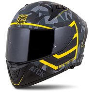 CASSIDA Aero ATCK 2025, grey camo/black/yellow fluo, sizing. XS - Motorbike Helmet