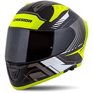 CASSIDA Aero Drome 2025, black/yellow fluo/white/gray, size 4.5 mm, w/w S - Motorbike Helmet