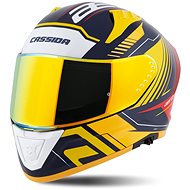CASSIDA Aero Drome 2025, blue/yellow/fluo/orange/red/light blue/white, size 4.5 mm, w/w M - Motorbike Helmet