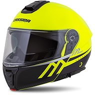CASSIDA Modulo 2.1 Compass 2025, yellow fluo/black/silver/red, for Pinlock, size 2.1. XL - Motorbike Helmet