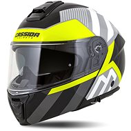 CASSIDA Modulo 2.1 Profile 2024, white/black/yellow fluo/grey, size 2XL - Motorbike Helmet