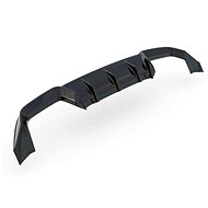 Maxton Design Rear bumper insert for Volkswagen Golf R Mk7, black glossy ABS plastic -  Spoiler