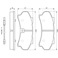 BOSCH Brake pads 0 986 424 046 - Brake Pads