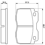 BOSCH Brake pads 0 986 424 047 - Brake Pads