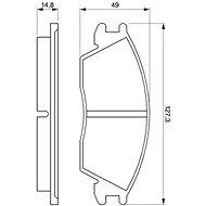 BOSCH Brake pads 0 986 424 135 - Brake Pads