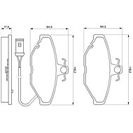 BOSCH Brake pads 0 986 424 151 - Brake Pads
