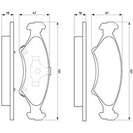 BOSCH Brake pads 0 986 424 348 - Brake Pads