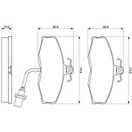 BOSCH Brake pads 0 986 424 381 - Brake Pads
