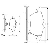 BOSCH Brake pads 0 986 424 461 - Brake Pads